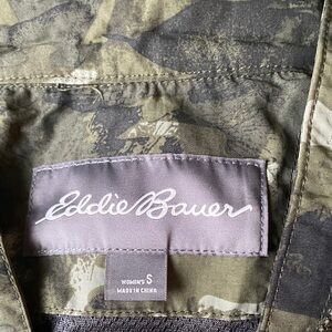 Eddie Bauer Green and Brown Patterned Jacket